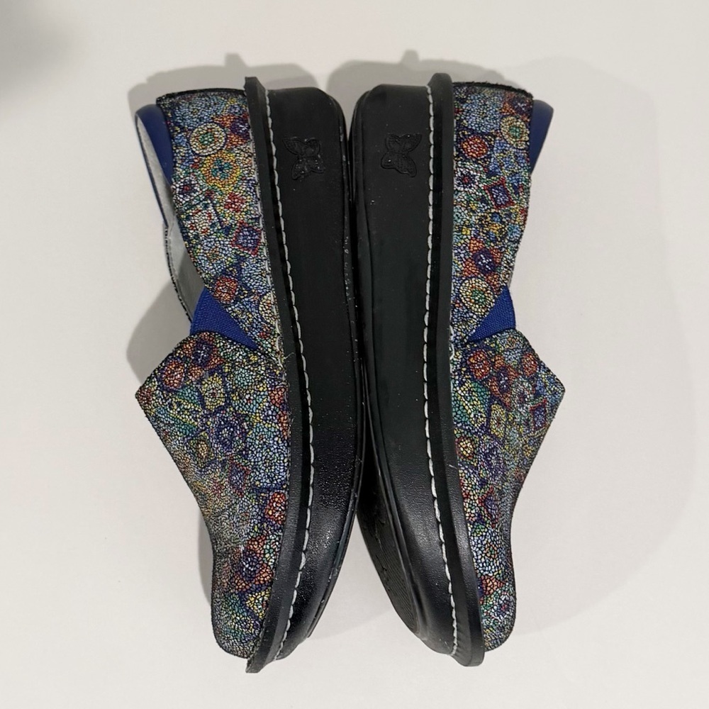 ALEGRIA Debra Deb-843 Aztec Print Clogs Nurse Comfort Size 38 US 8-8.5 - Picture 7 of 11